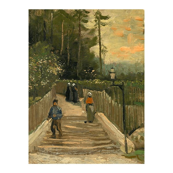 Obraz Vincenta van Gogha - Path in Montmartre, 60x45 cm