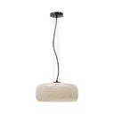 LED závěsné svítidlo šedobéžové se skleněným stínidlem ø 38 cm Reig – Kave Home