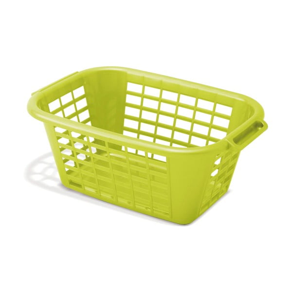 Zelený koš na prádlo Addis Rect Laundry Basket, 40 l