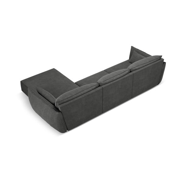 Šedá rohová pohovka (pravý roh) Vanda – Mazzini Sofas-image-3