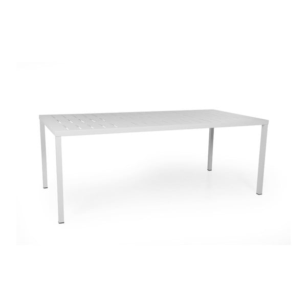 Bílý zahradní stolek Brafab Belfort, 200 x 100 cm
