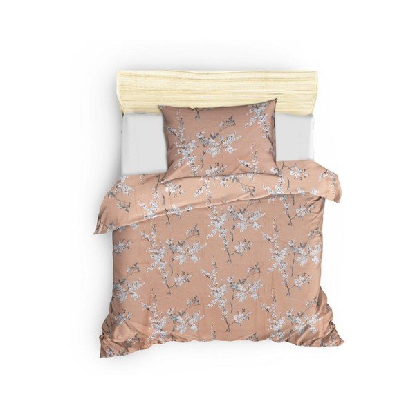 Oranžové bavlněné povlečení na dvoulůžko 200x200 cm Chicory – Mijolnir