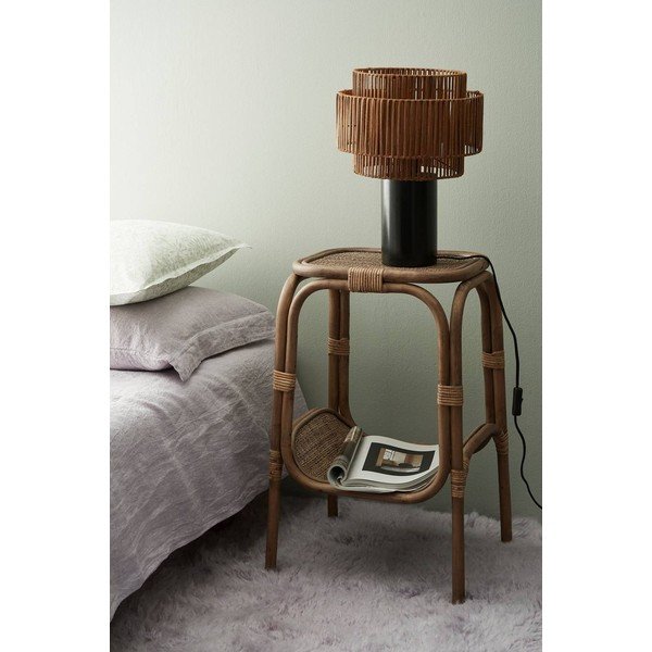 Ratanový kulatý odkládací stolek ø 41 cm Magnolia – Ellos Home-image-1