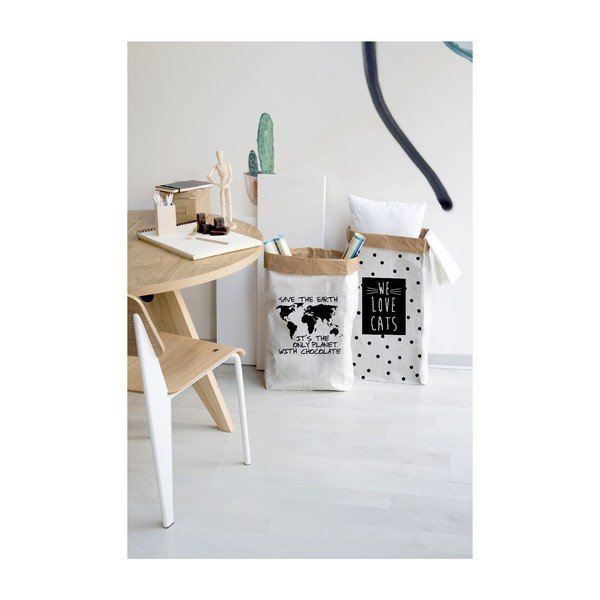 Úložný pytel z recyklovaného papíru Really Nice Things Chocolate-image-1