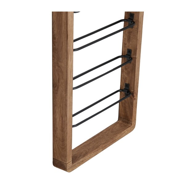Hnědý nástěnný regál na 6 lahví vína Sorrento – Light & Living-image-2