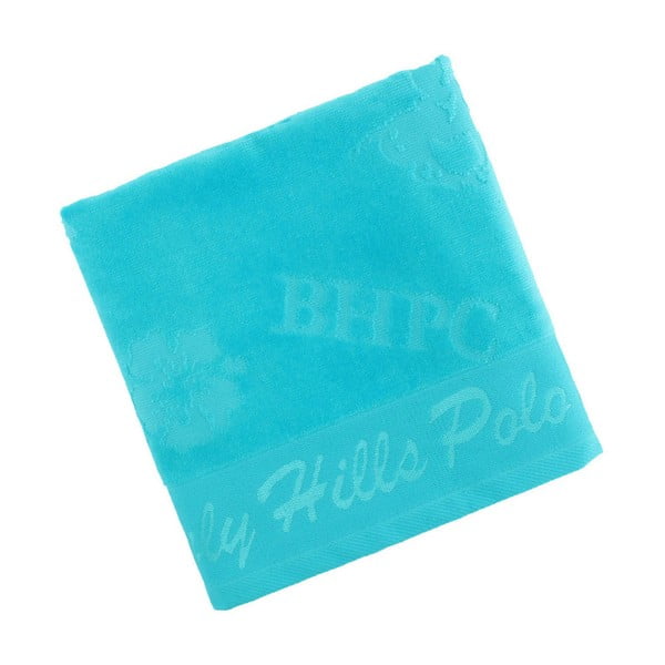 Tyrkysový bavlněný ručník BHPC Velvet, 50x100 cm