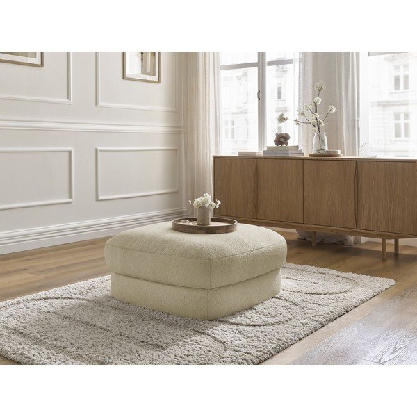 Béžová podnožka z textilie bouclé Leonore – Bobochic Paris-image-4