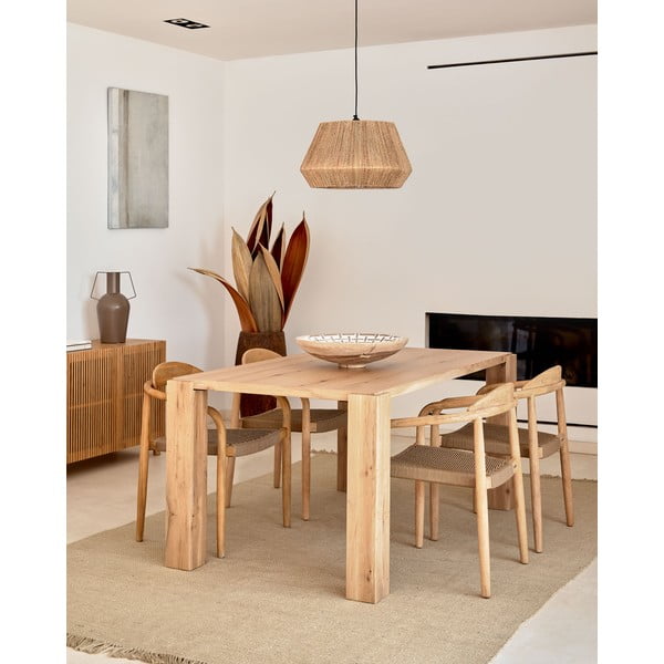 Jídelní stůl v dekoru dubu 100x200 cm Deyanira – Kave Home-image-1