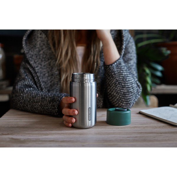 Termo hrnek z nerezové oceli ve stříbrné barvě 340 ml – Black + Blum-image-1