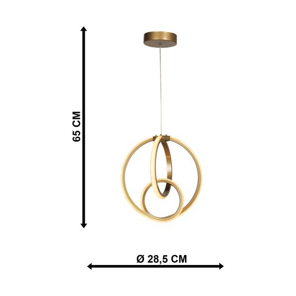 Kovové LED závěsné svítidlo v bronzové barvě ø 28,5 cm Neo – Squid Lighting-image-4