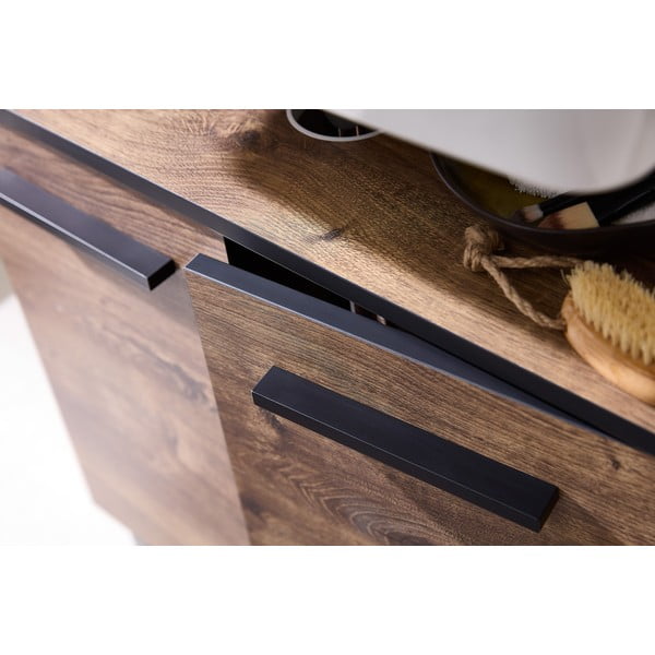 Hnědá skříňka pod umyvadlo v dekoru dubu 60x53 cm Set 374 - Pelipal-image-1