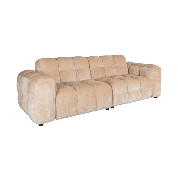 Béžová sametová modulární pohovka 264 cm Hackman – Dutchbone-image-2