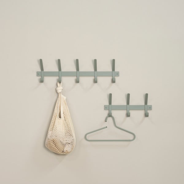 Šedozelený kovový nástěnný věšák 70 cm Dexter – Spinder Design-image-1