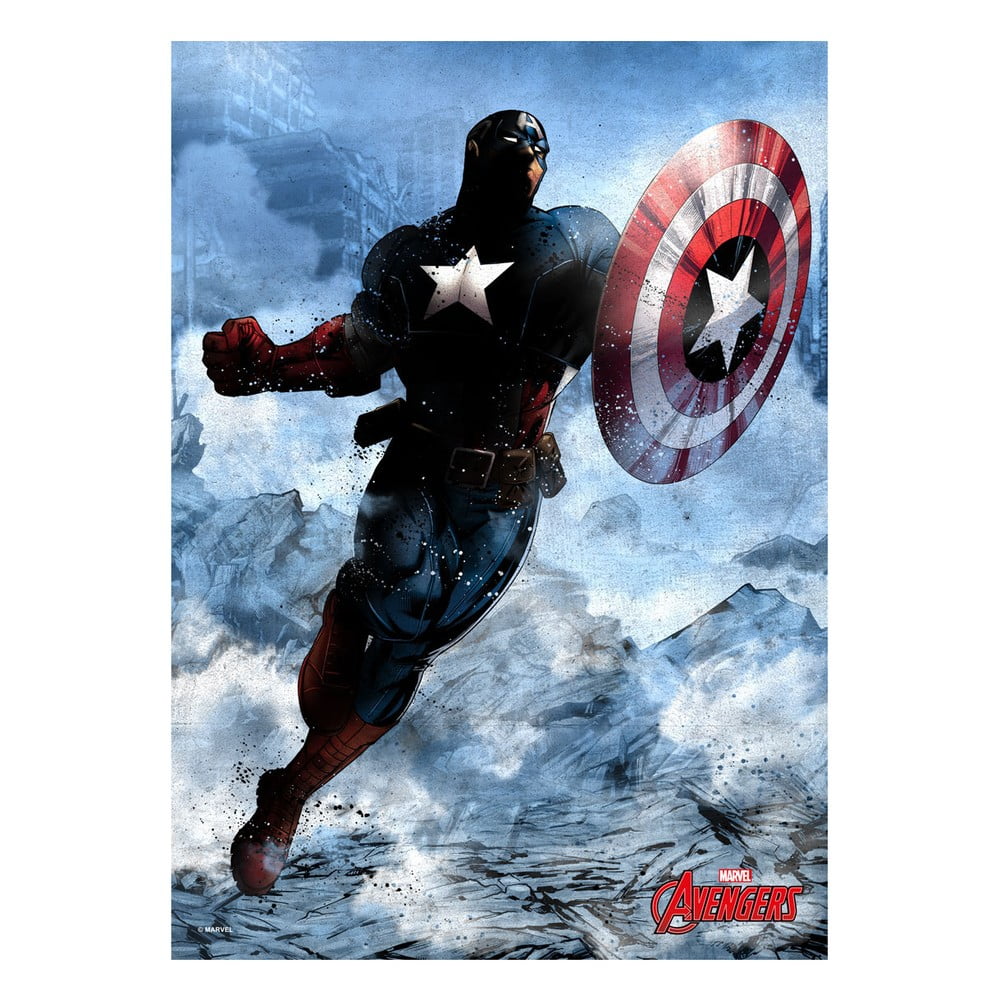 Nástěnná cedule Marvel Dark Edition - Captain America