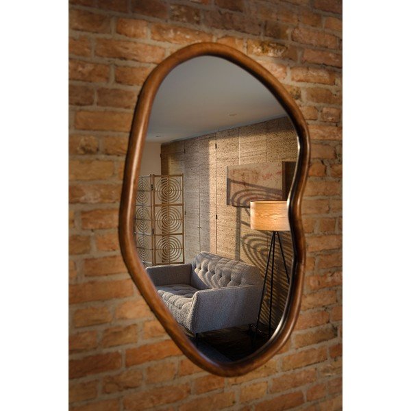 Nástěnné zrcadlo s dřevěným rámem 73x100 cm Ashley – Dutchbone-image-1