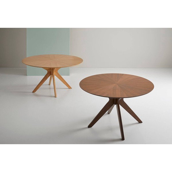 Jídelní stůl v ořechovém dekoru sømcasa Carmel, ⌀ 120 cm-image-1