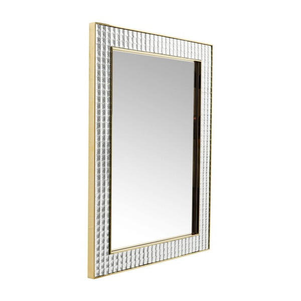 Nástěnné zrcadlo Kare Design Crystals Gold, 120 x 80cm