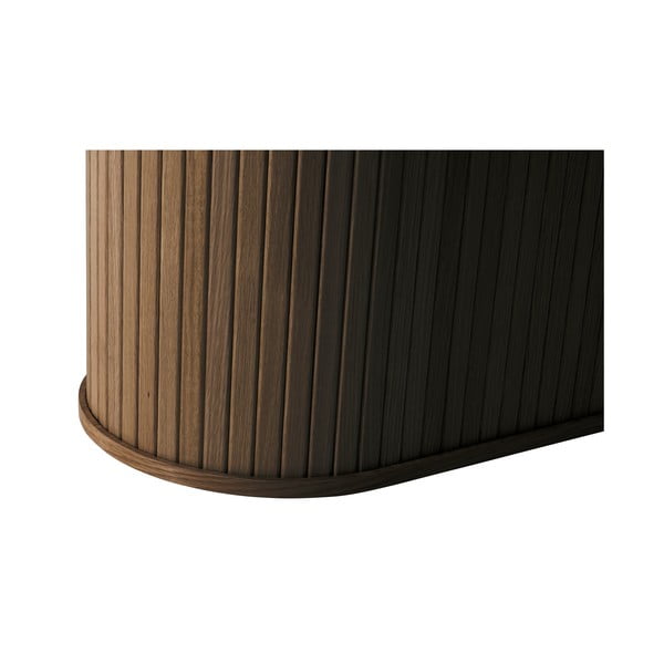 Hnědý jídelní stůl s deskou v dubovém dekoru 95x180 cm Nola – Unique Furniture-image-4