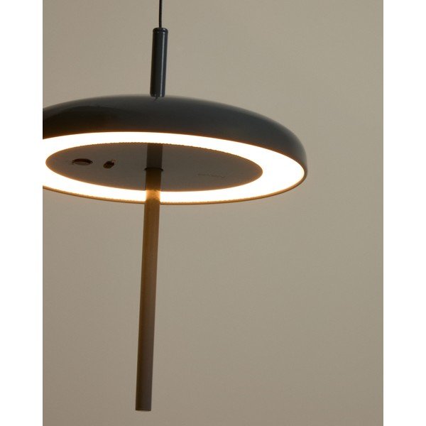 Modré LED stmívatelné závěsné svítidlo s kovovým stínidlem ø 16 cm Porte – Kave Home-image-1