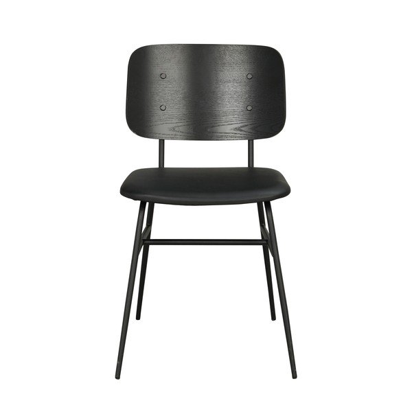 Černá jídelní židle s černým podsedákem Rowico Brent-image-2