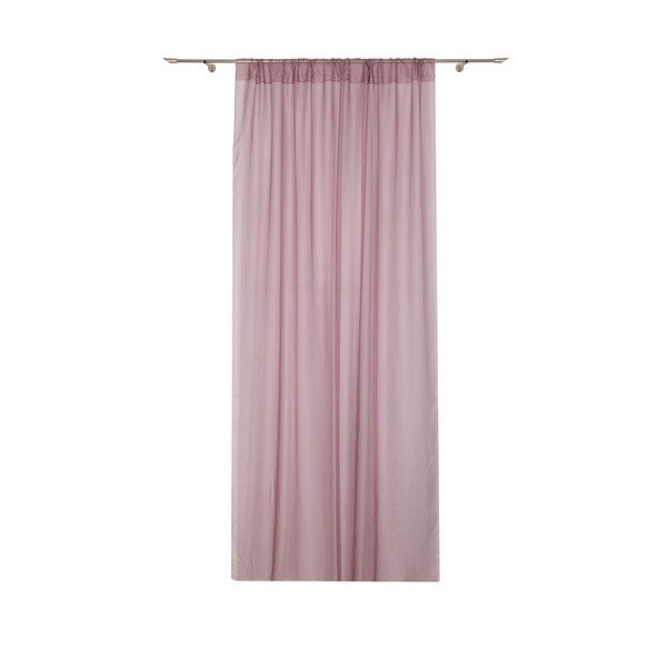Růžová záclona 140x245 cm Voile – Mendola Fabrics-image-2
