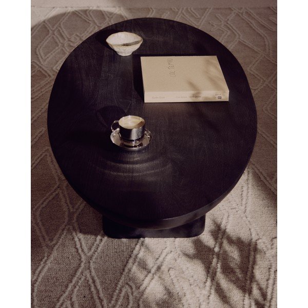 Kulatý odkládací stolek z masivu akácie ø 50 cm Ovak – Kave Home-image-3