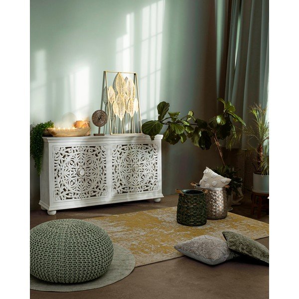 Kovová nástěnná dekorace 52,5x95 cm Adhira – Bizzotto-image-1