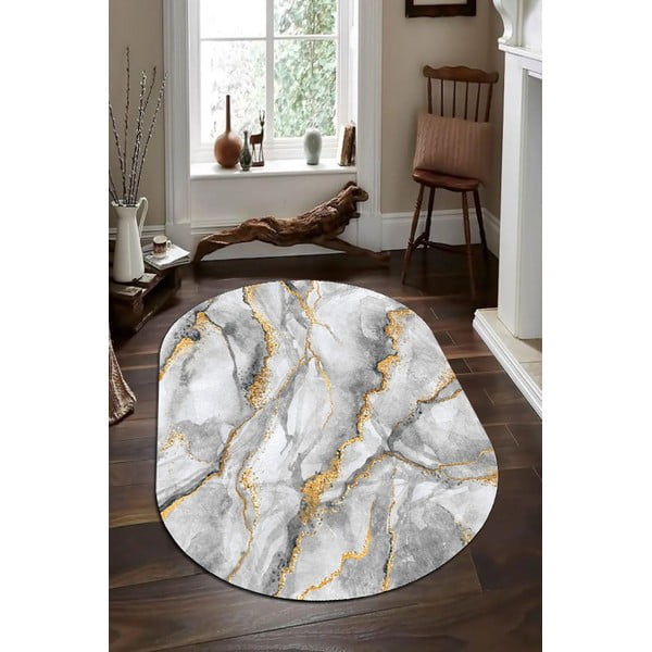 Koberec v šedo-zlaté barvě 80x120 cm – Rizzoli-image-1