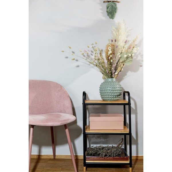 Kovový koupelnový regál v černo-přírodní barvě 42x69 cm Loft – Wenko-image-1