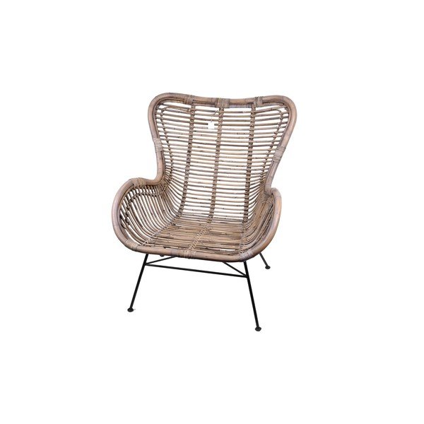 Ratanové zahradní křeslo v přírodní barvě Rattan – Ego Dekor-image-2