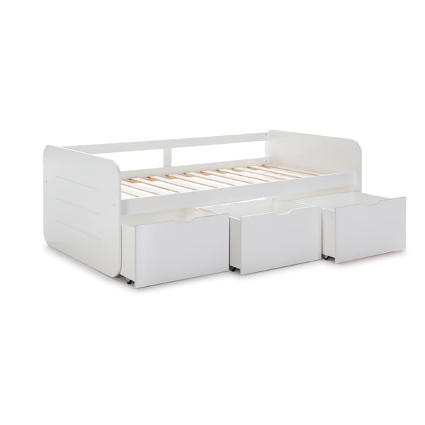 Bílá dětská postel s úložným prostorem 90x190 cm Abbott – Marckeric-image-2