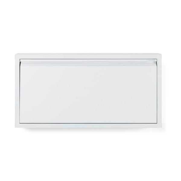 Bílý kovový výklopný botník 75x37,5x12,5 cm Billy – Spinder Design-image-3