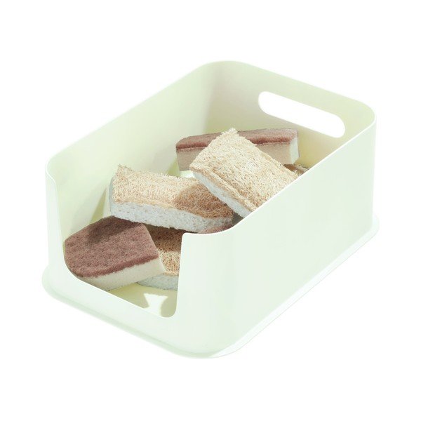 Bílý úložný box iDesign Eco Open, 21,3 x 30,2 cm-image-2