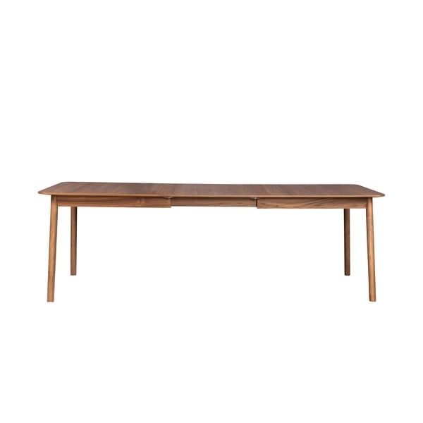 Rozkládací jídelní stůl s deskou v dekoru ořechového dřeva 90x180 cm Glimps – Zuiver