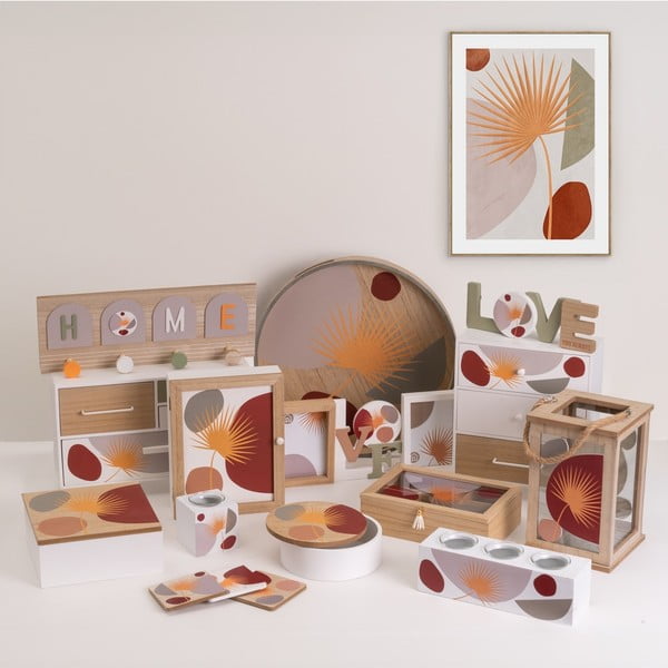 Dekorativní úložné boxy s víkem v sadě 2 ks ø 17x6,5 cm – Casa Selección-image-1