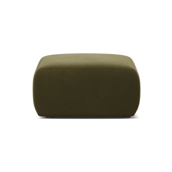 Khaki sametový taburet Molino – Micadoni -image-1