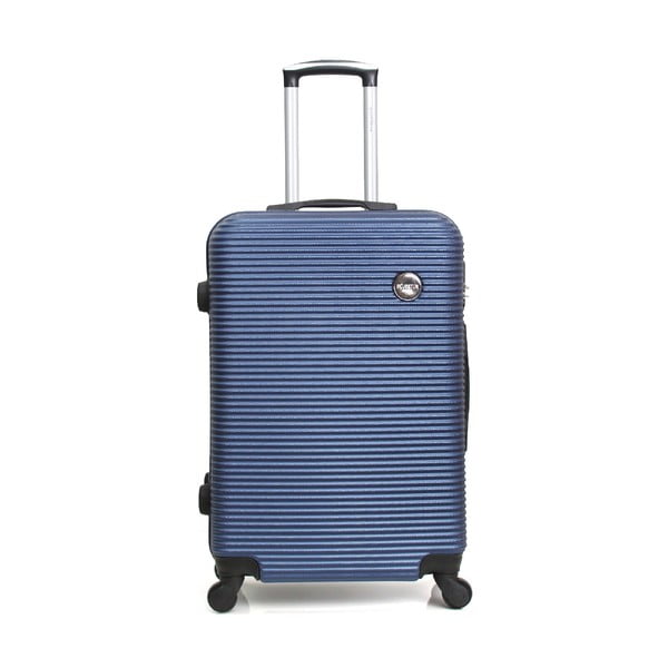 Modrý cestovní kufr na kolečkách BlueStar Porto, 39 l