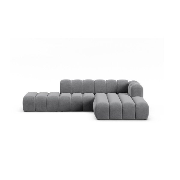 Světle šedá rohová pohovka (pravý roh) Lupine – Micadoni Home