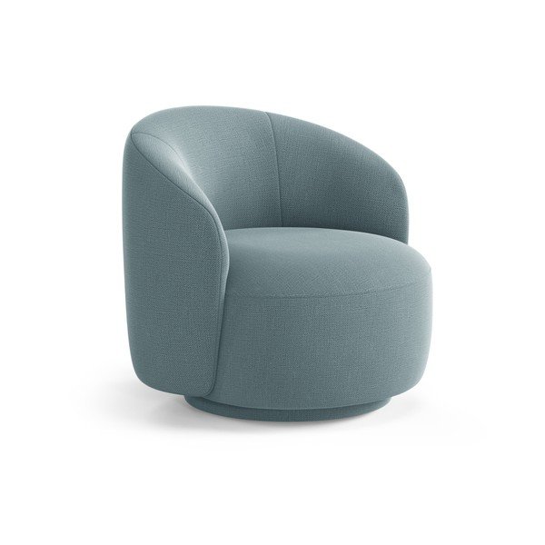 Světle modré otočné křeslo Letizia – Micadoni 
