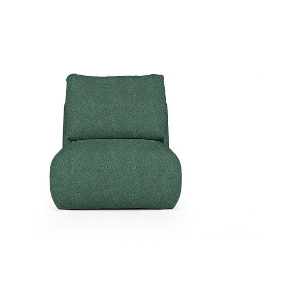 Zelené křeslo z textilie bouclé Mirel – Rodier-image-2