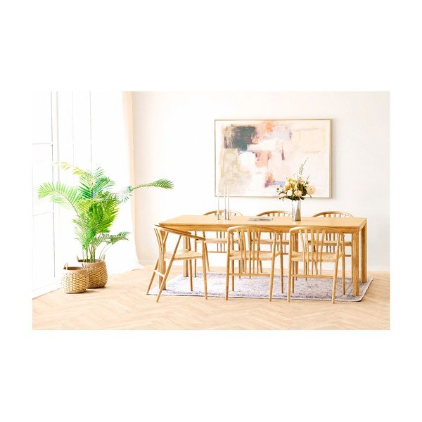 Rozkládací jídelní stůl s přídavnou deskou v dekoru dubu Bowen – House Nordic-image-1
