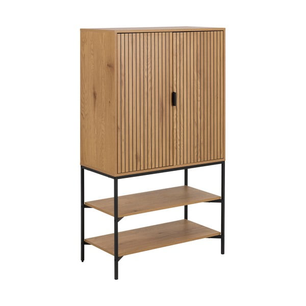 Skříňka v dekoru dubu v přírodní barvě 80x140 cm Jaipur – Actona-image-3