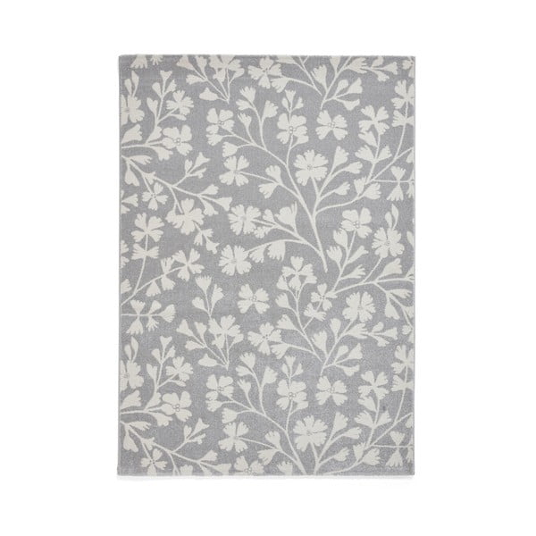 Šedý koberec 80x150 cm Grace Floral – Catherine Lansfield