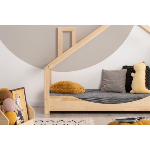 Domečková postel z borovicového dřeva Adeko Luna Elma, 90 x 200 cm-image-2