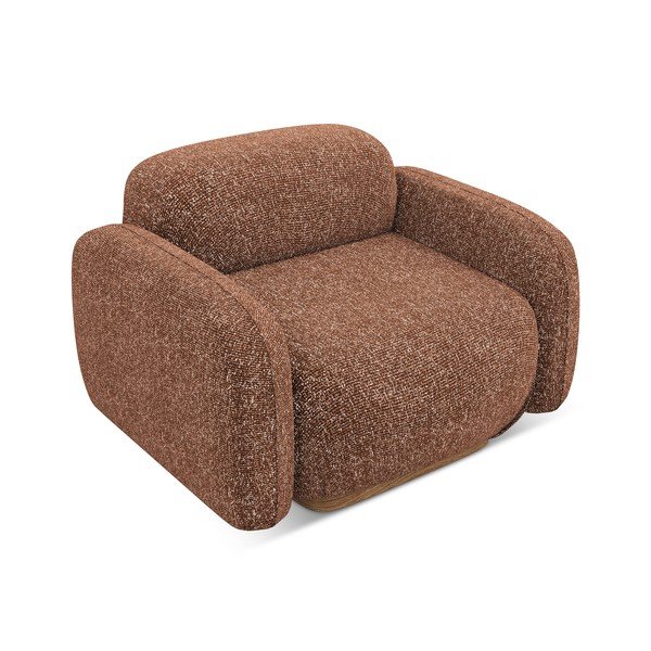 Oranžové/hnědé křeslo Ailani – Makamii-image-3