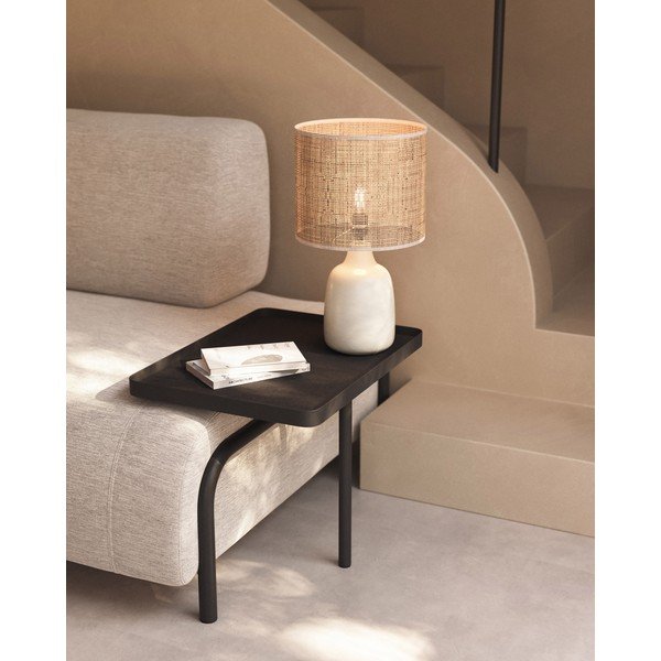 Krémová/v přírodní barvě keramická stolní lampa (výška 46 cm) Erna – Kave Home-image-1