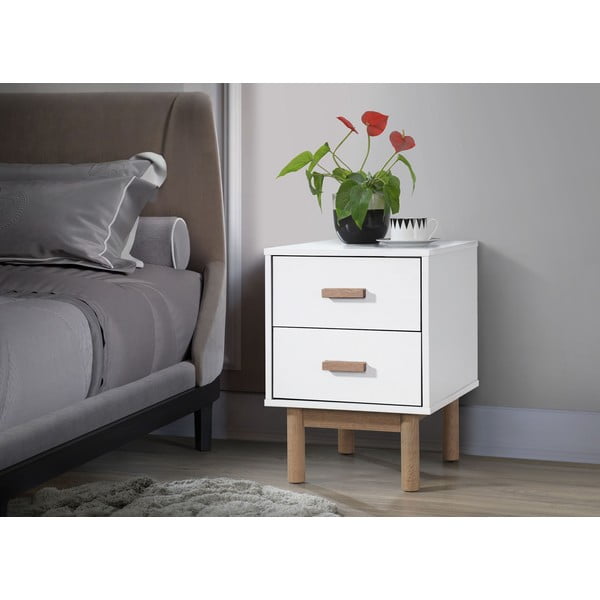 Bílý noční stolek Melanie – Støraa-image-1