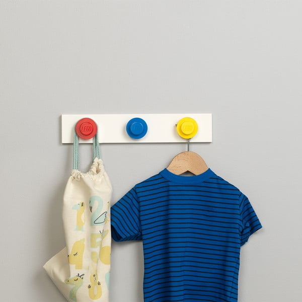 Nástěnný věšák v červené, modré a žluté barvě LEGO®-image-1