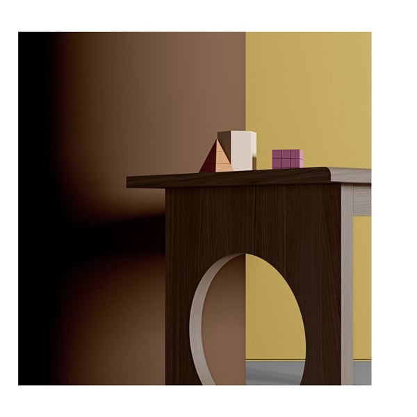 Hnědý psací stůl Woodman Bau-image-1