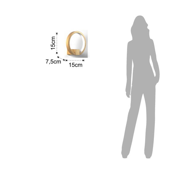 Nástěnné svítidlo ve zlaté barvě Tomasucci Ring, ø 15 cm-image-3